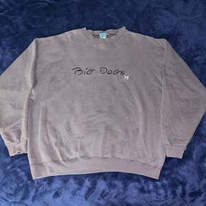 Vintage Big Dogs Crewneck Sweatshirt Grey Embroidered Logo